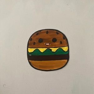 carl the cheeseburger sticker